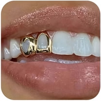 DESIGNICE 2026 New 2Pcs Gold Tooth Cap Teeth Jewelry Grills for Party ...