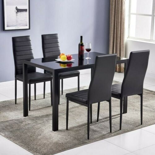 Set di eleganti sedie da pranzo moderne in pelle Italia Ubuy