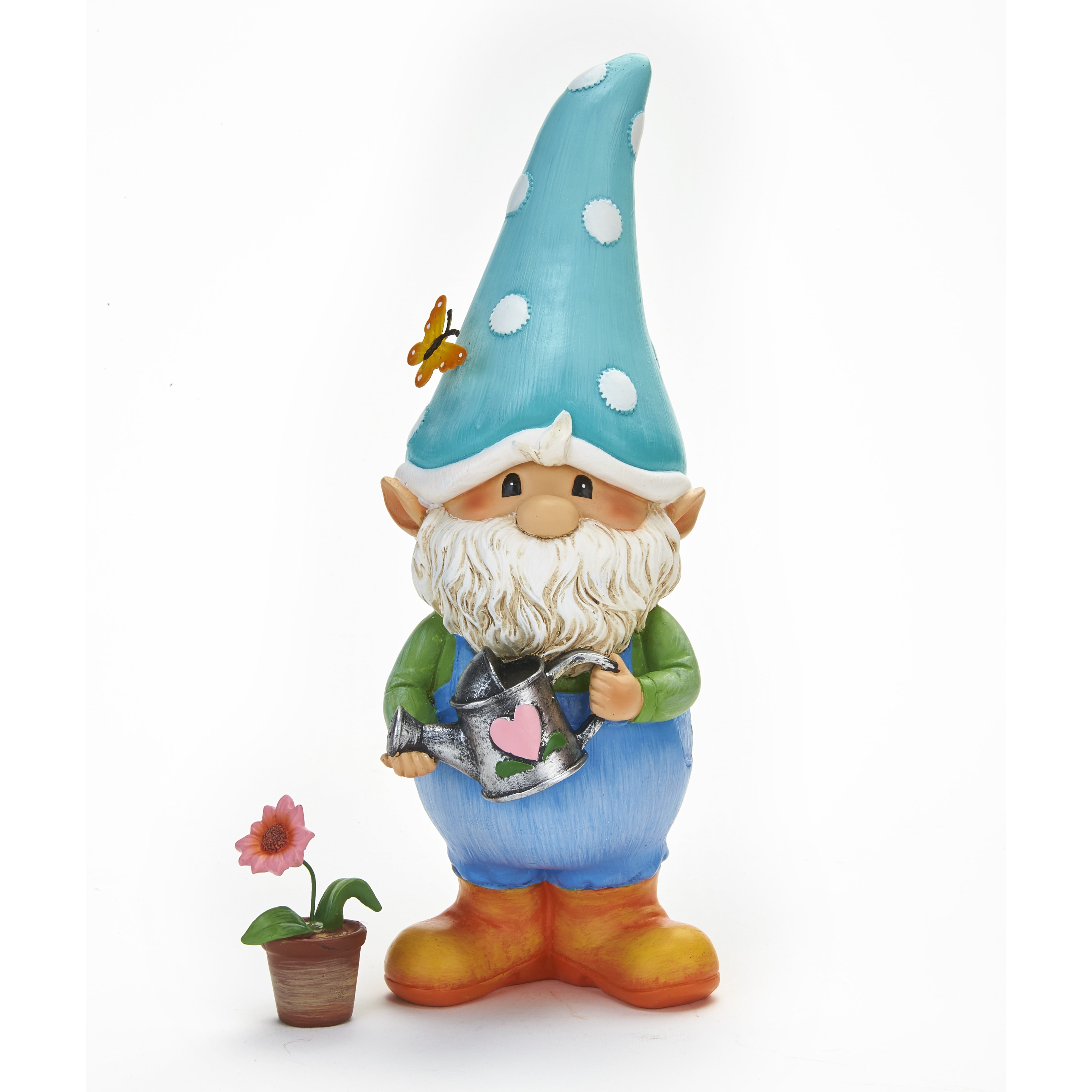 Garden Funny Gnome Ornament Dwarfs Ceramic Stone Effect Tall Outdoor or Indoor