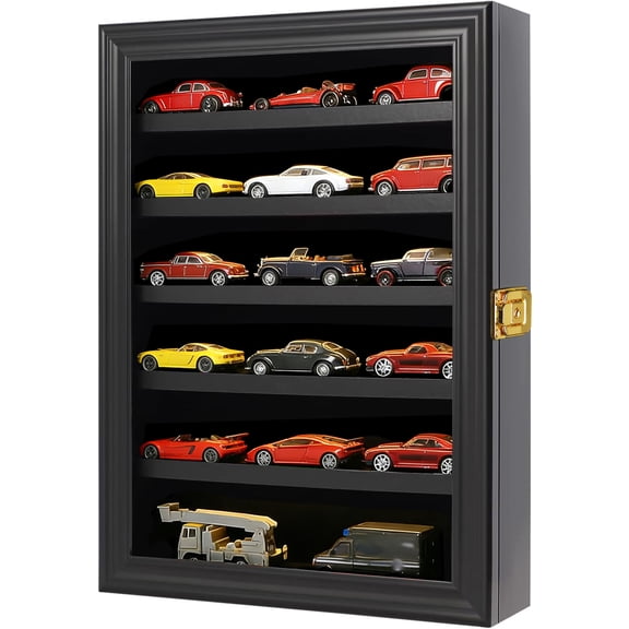 Toy Cars Display Case -Black-Small(14*12 in)
