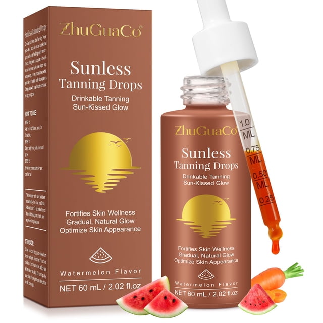 Gotas bronceadoras bebibles WRFAATGO Sunless 60 ml Sandía