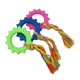 thumbnail image 5 of 3x juguetes para masticar perros, anillos de goma que aumentan el coeficiente con cuerda de punto, juguete educativo para masticar, 5 of 9