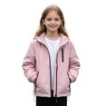 thumbnail image 2 of Liyamei Girls Hooded Rainproof Jacket with Detachable Hood for Outdoor Wear Size 3-4 Years, 2 of 6