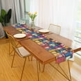 thumbnail image 2 of Yayeee Table Runner 90 inches Long Home Kitchen Dinning Party Decoration, Blue Jam, 2 of 7