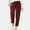Wine, variant on HUPOM Straight Leg Sweatpants For Women Cargo Pants Chinos High Waist Rise Full Straight-Leg Khaki 3XL