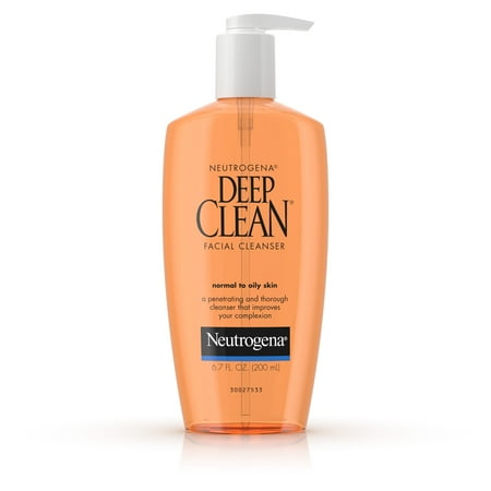 Neutrogena Oil-Free Deep Clean Daily Facial Cleanser, 6.7 fl. (Best Face Cleanser For Rosacea 2019)