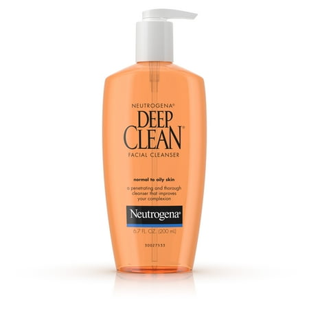 - Neutrogena Oil-Free Deep Clean Daily Facial Cleanser, 6.7 fl. oz
