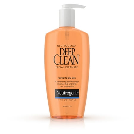 Neutrogena Oil-Free Deep Clean Daily Facial Cleanser, 6.7 fl. (Best Face Wash Brand)