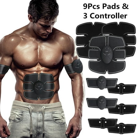 Muscle Stimulation ABS Stimulator, Hip Abdominal Muscle Training Home Exercise Shape Fitness Ab Core Toners Trainer