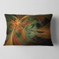thumbnail image 2 of Designart 12" x 20" Contemporary and Modern Black Fractal and Flower Polyester Throw Pillow, 2 of 5