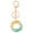 O, variant on Personalized Resin Letter Keychain Translucent Color Pendant for Women Girls Gifts