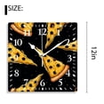 thumbnail image 2 of 12 Inch Wall Clock Battery Operated Silent Clock Decorative for Office, Kitchen, Outdoor, Living Room，Food Pizza Style, 2 of 4