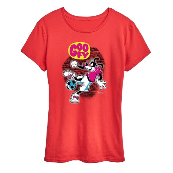 Disney - Street Soccer Goofy - Women's Short Sleeve Graphic T-Shirt