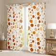thumbnail image 2 of Manfei Watercolor Geometric Circle Blackout Curtains Set of 2 (52x84 Each),Ink Painting Art Window Curtains,Orange Brown Curtains and Drapes For Boys Girls,Microfiber Bedroom Decor, 2 of 6