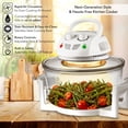 thumbnail image 2 of NutriChef PKAIRFR48 Halogen Oven Air-Fryer, Infrared Convection Cooker, Healthy Kitchen Countertop Cooking, 2 of 7