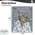thumbnail image 4 of Stupell Industries Bohemian Urban Rhino in Floral Suit White Framed Giclee Art, 24 x 30, by Svetlana Aleynikova, 4 of 8