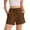 Coffee, variant on Shorts for Women Drawstring Waist Women Shorts Summer Casual Shorts with Pockets