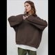 thumbnail image 5 of Sudaderas de Mujer con Cuello Redondo, Forro , Suéteres Oversize, Otoño 2025, Blusas Bonitas, Ropa Preppy Estilo A L, 5 of 8