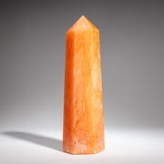 Genuine Polished Orange Selenite Point from Morocco (2.5 lbs)