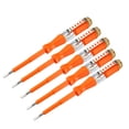 thumbnail image 1 of Destornillador de prueba de voltaje AC100-500V con tubo de neón ranurado, Naranja 5pcs, 1 of 4