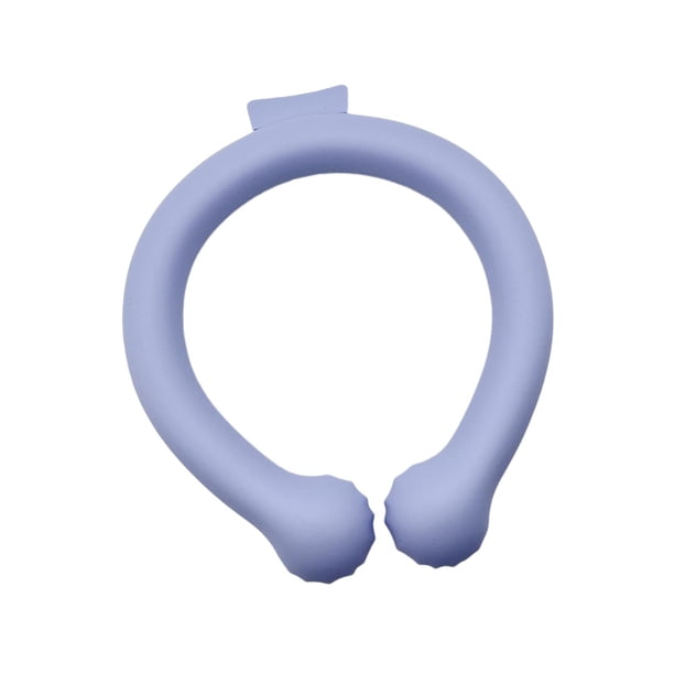 Tubo de enfriamiento para el cuello Refrigeración portátil Envoltura para el cuello Enfriador para el cuello Paquete frío para deportes al aire libre Púrpura L 18x16.5cm