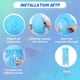 thumbnail image 2 of Juego de Linternas de Papel, 8 Piezas de Medusas Decorativas para Fiestas Submarinas, Linternas de Medusas Azules., 2 of 5