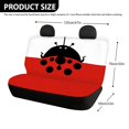thumbnail image 4 of Psesaysky Cartoon Ladybug Rear Bench Cover Protectors with Stretchy Dustproof, Back Seat Covers for Sedan Van, 2 Pack Automotive Accessories, 4 of 7