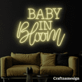 thumbnail image 3 of Craftnamesign Baby In Bloom Neon Sign Bedroom Kid Room Wall Decor, 3 of 5