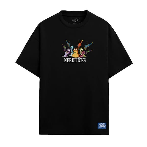 Playera Space Jam para Hombre Manga corta Negra Talla M