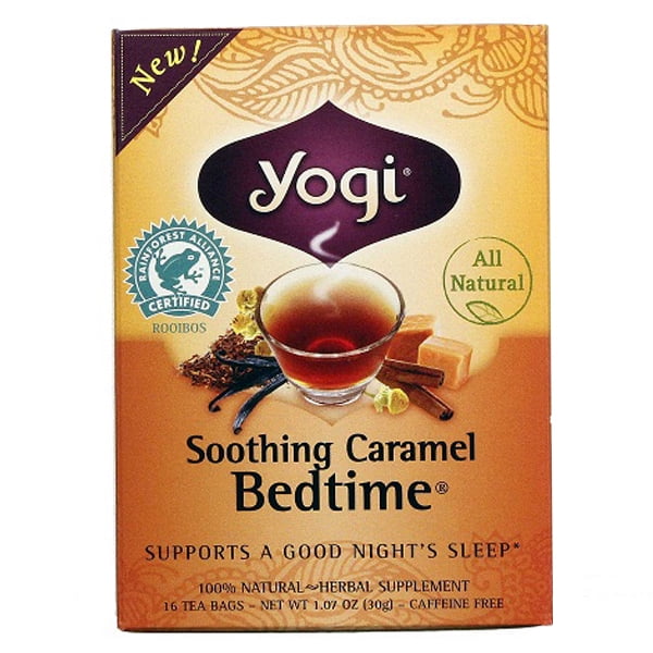 Yogi Soothing Caramel Bedtime Tea 16 Bags Single Box