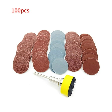 

100pcs 25mm High Quality Sanding Discs with 1/8inch Shank Set For Polishing Tools