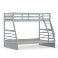 thumbnail image 3 of Plana Solid Wood Twin Over Full Bunk Bed in Light Gray, 3 of 6