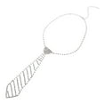 thumbnail image 2 of de diamantes de imitación, de , gargantilla de joyería de cuello brillante, de cadena de brillo brillante, decoración Salvador collar de corbata, 2 of 10