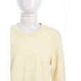 thumbnail image 4 of Raenseen Kids Boys Girls Athletic Performance Shirts Long Sleeve Quick Dry-Fit Crew Neck Sweatshirts Beige 120, 4 of 9