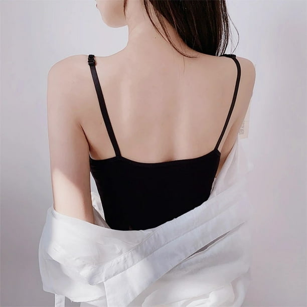 Summer Sexy Sleeveless Vest Girls Cotton Solid Color Camisoles Women's  Intimates Tanks Fashion Simple All-match Base Vest Tops