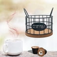 thumbnail image 6 of CUTICATE Coffee Pod Holder Coffee Pod Containers Coffee Bar Accessories Metal Coffee Pod Basket Organizer for s Countertop black, 6 of 8