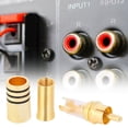 thumbnail image 3 of 20Pcs RCA Connector Zinc AV Audio Plug Replacement Kits for Home Audio Equipment, 3 of 8