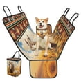 thumbnail image 2 of Pzuqiu Sunflower Horse Bench Dog Car Seat Cover for Back Seat, Waterproof & Scratch-Resistant Dog Hammock with Pet Bandana Car Trash Can for Sedan,Truck, 2 of 6