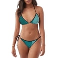 thumbnail image 1 of Fotbe Teal Color Traje de Baño para Mujer de Dos Piezas – Bikini Sexy de Tirantes Tipo Halter con Diseño Triangular, 1 of 6