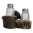 thumbnail image 3 of Rustic Forest 2 Black Bear Cubs Playing By Tree Logs Salt Pepper Shakers Holder, 3 of 8