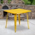 thumbnail image 3 of 31.5'' Square Black Metal Indoor-Outdoor Table, 3 of 3