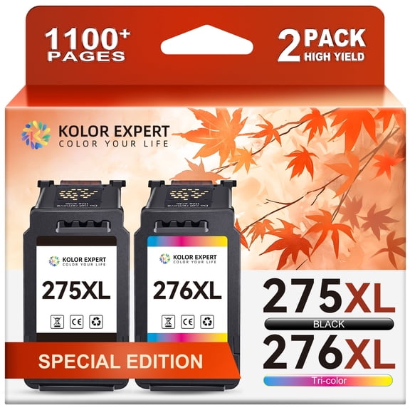 275XL Ink Cartridges Compatible for Canon Ink 275 and 276 for Canon Pixma TR4722 Printer (Black, Tri-Color)