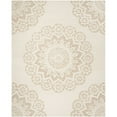 thumbnail image 2 of SAFAVIEH Blossom Brody Geometric Wool Area Rug, Ivory/Beige, 6' x 9', 2 of 9