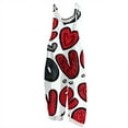 thumbnail image 2 of Valentine's Day Women's Overalls Cute Pink Heart Print Wide Leg Jumpsuit Casual Spring Summer Outfits Valentine Adjustable Straps Overalls Pants, 2 of 5