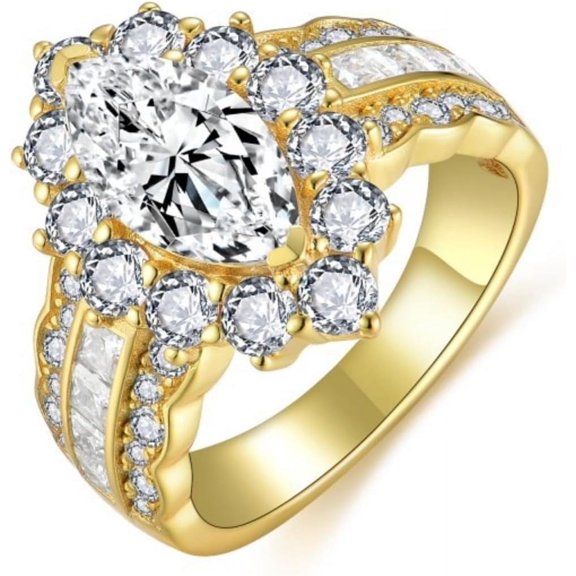 Dainty 4Cttw Moissanite Engagement Rings for Women Marquise Cut D Color VVS1 Lab Gold Diamond Rings for Women 925 Sterling Silver Timeless Moissanite Ring for Wife Mom