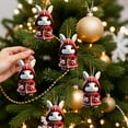 thumbnail image 6 of Japceit Printed 2D Acrylic Christmas Ornaments, Colorful Animal Themed Hanging Decor, Festive Pendants for Xmas Tree, Vehicle, Indoor Holiday Display Setup, 6 of 6