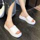 thumbnail image 4 of Zapatillas con punta abierta para mujer, sandalias cómodas, informales, cómodas, para la playa Wmkox8yii  ytu6140, 4 of 5