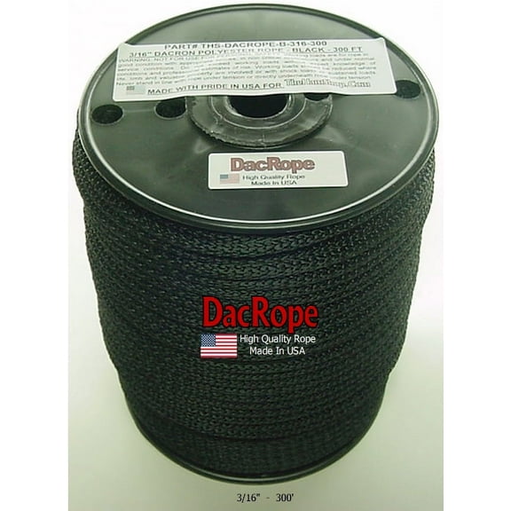 300' - 3/16" Ham Radio Antenna Support Rope - First Quality Polester Rope for, DIPOLE, Long Wire and other Antennas