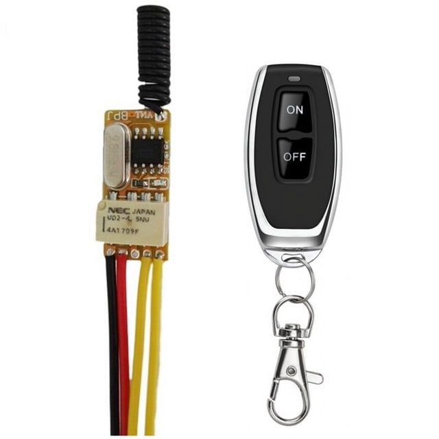 Interruptor Remoto RF PequeñO 433MHZ 4.2V 4.5V 5V 6V 7.4V 9V 12V Interruptores InaláMbricos de Contacto de Relé PequeñO NO COM NC Mini Interruptor