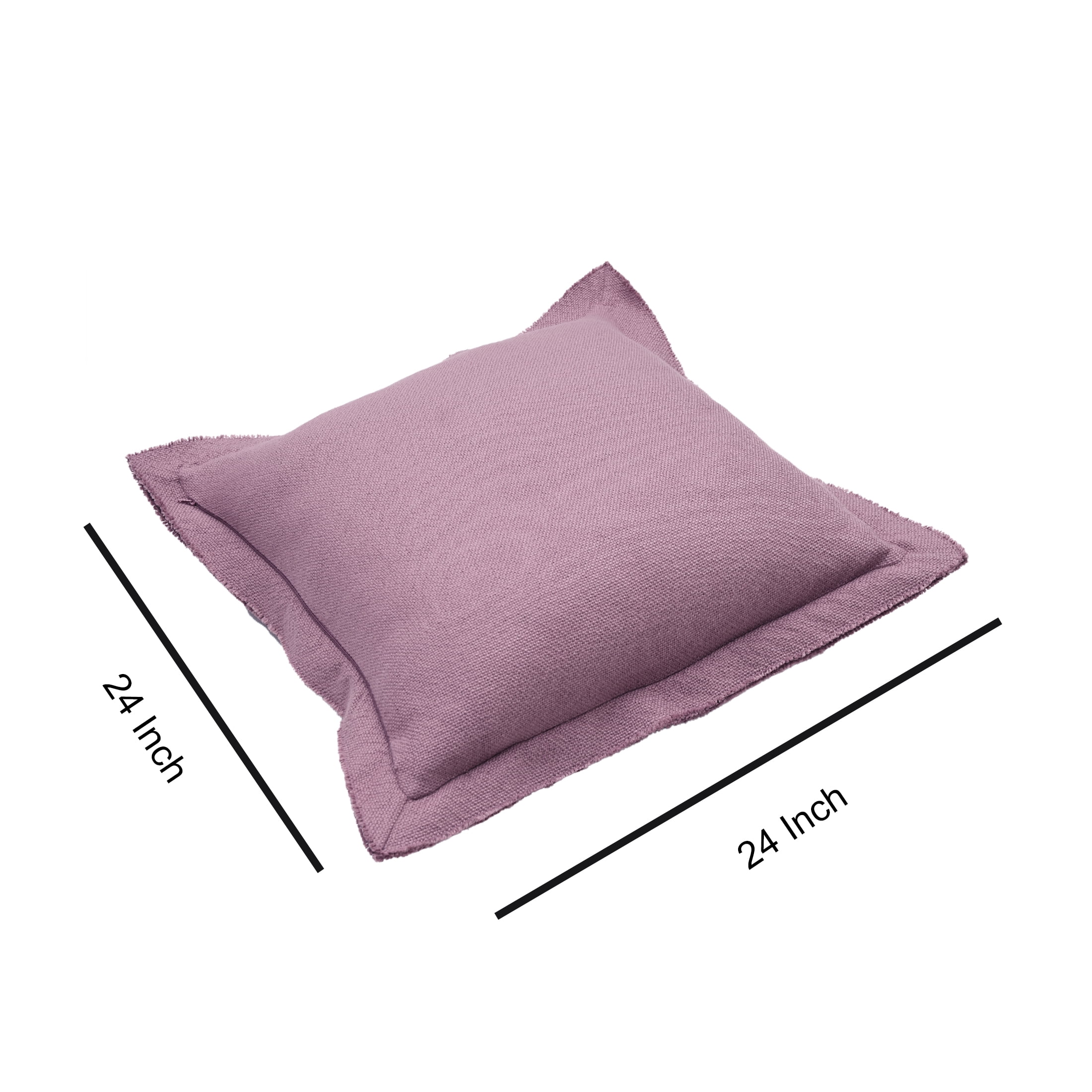 Better Homes & Gardens 24" x 24" Blake Bi-Flange Throw Pillow Cover, Violet Gem